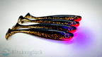 Blinkerglück Glücksjäger – Black Gold Shad (7,5 cm | 10 cm | 12,5 cm)