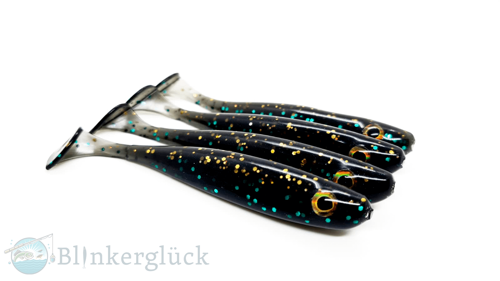 Blinkerglück Glücksjäger – Black Magic Shad (7,5 cm | 10 cm | 12,5 cm)