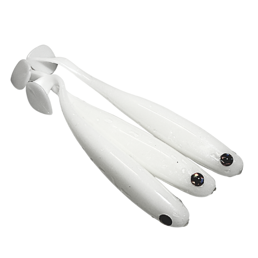 Glücksjäger – Ghost White Shad (10cm | 12,5 cm)