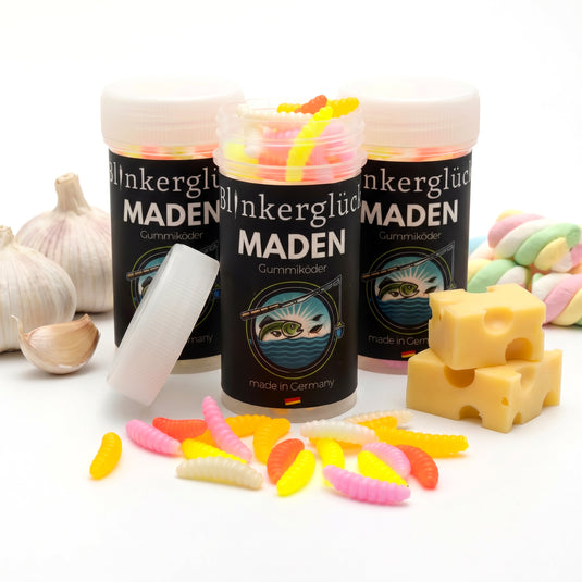 Kunstmaden 2 cm – Aroma-Trio Käse, Knoblauch & Marshmallow