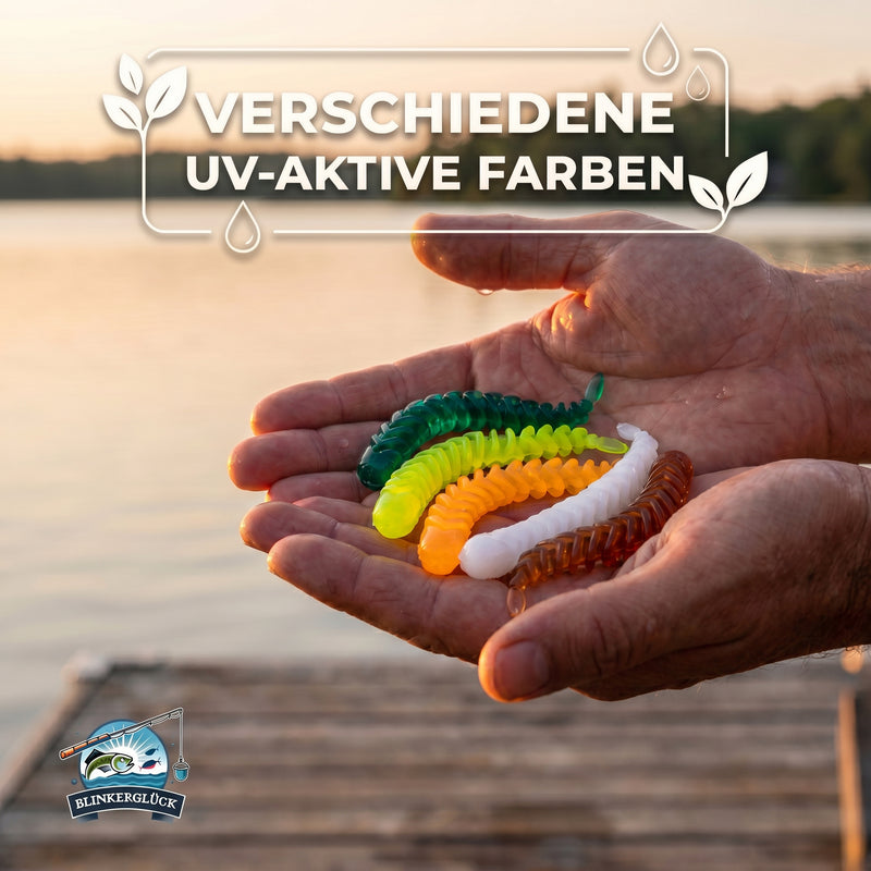 Laden Sie das Bild in Galerie -Viewer, Ribworm 6,5 cm – Einzelfarbe "Ayu" (RWC04)
