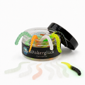 Segworm 8 cm – Einzelfarbe "Black Chartreuse UV" (SWC06)