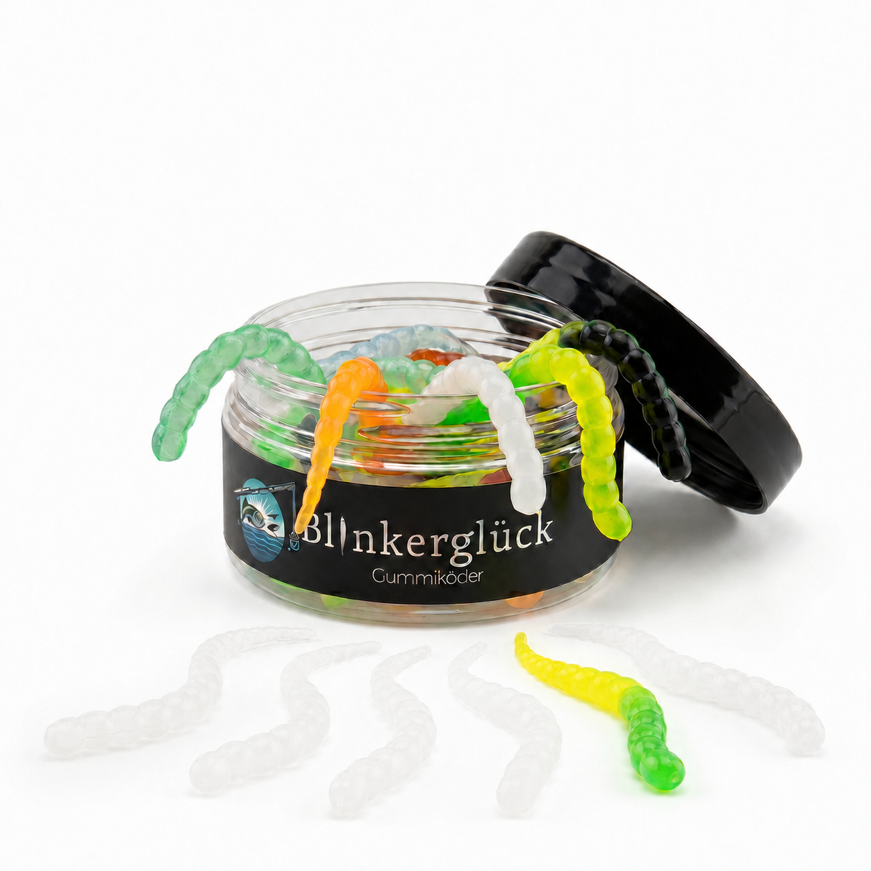 Segworm 8 cm – Einzelfarbe "Lemon Lime UV" (SWC05)