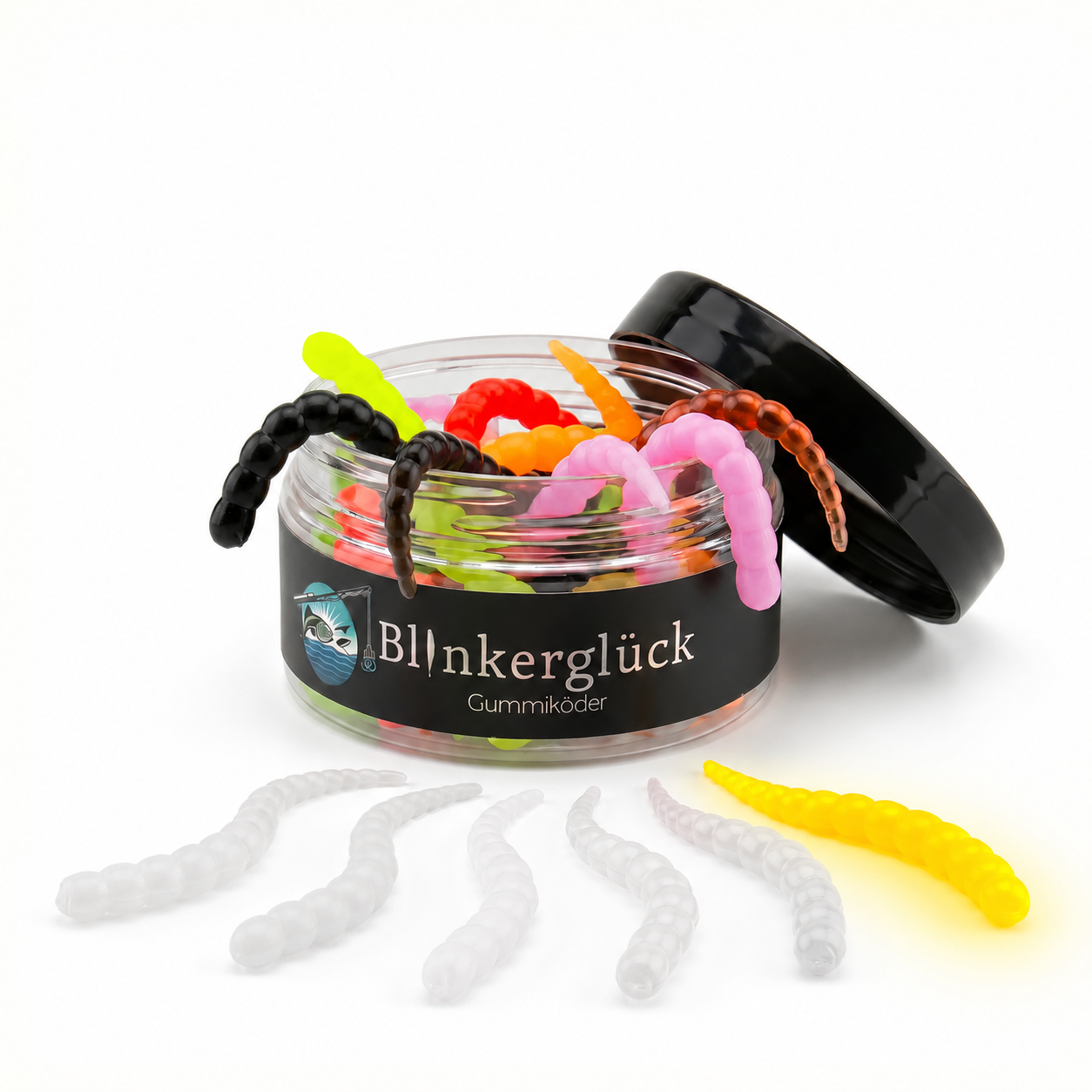 Segworm 8 cm – Einzelfarbe "Orange UV" (SWC12)