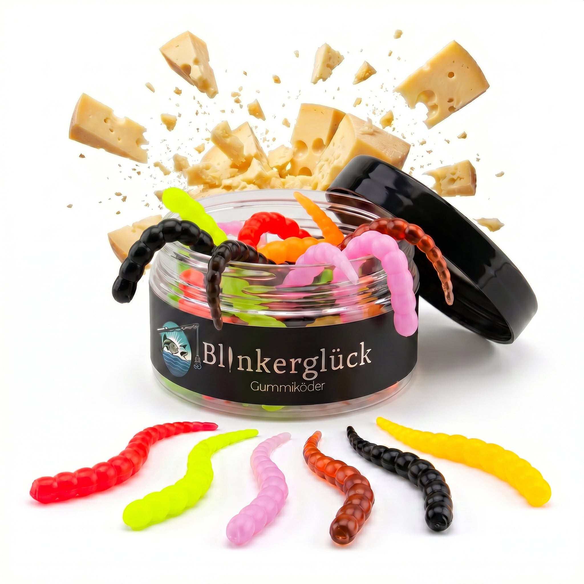 Segworm 8 cm – 12 Stück Farbmix 2 (SWM2)