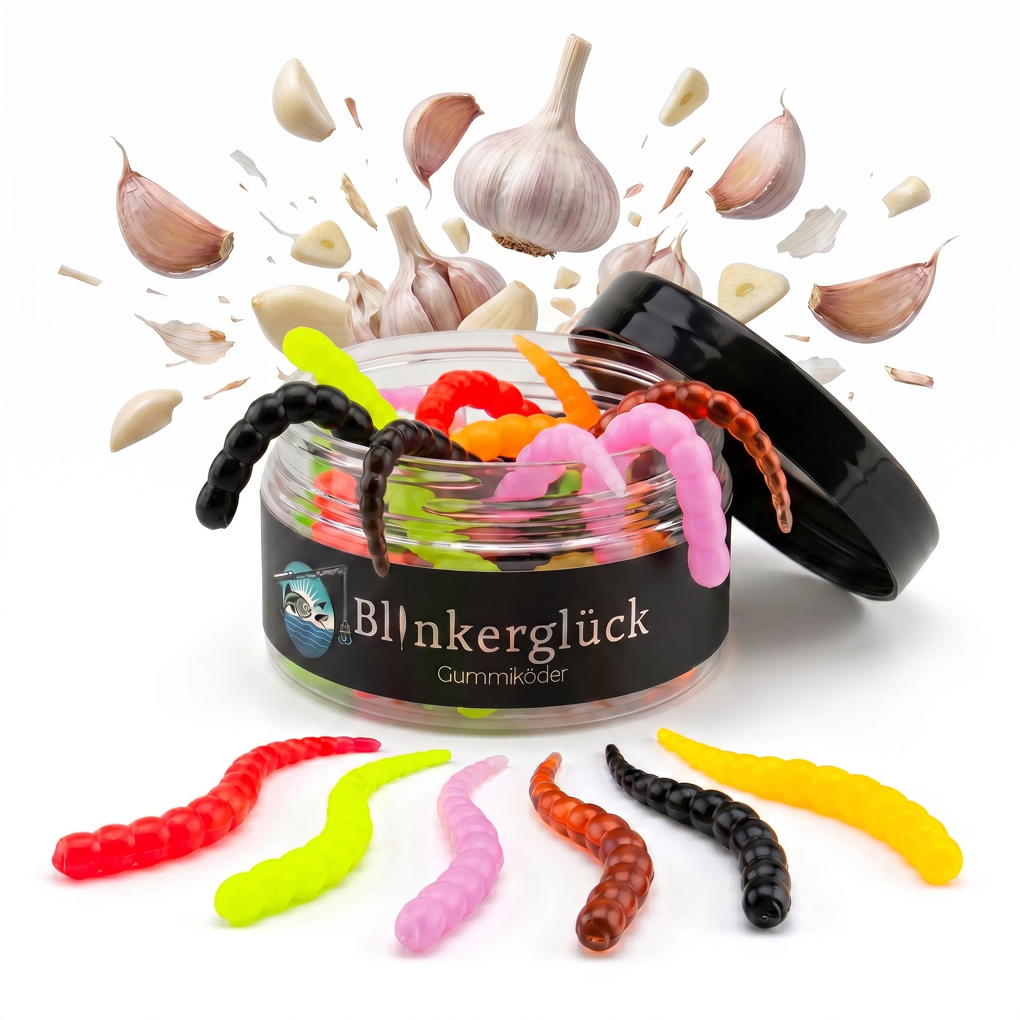 Segworm 8 cm – 12 Stück Farbmix 2 (SWM2)