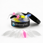 Troutworm 6 cm – Einzelfarbe "Bubblegum UV" (TWC04) in versch. Aromen