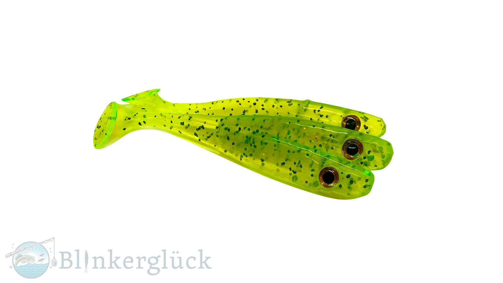 Blinkerglück Glücksjäger – Yellow Transparent Shad (7,5 cm | 10 cm | 12,5 cm)