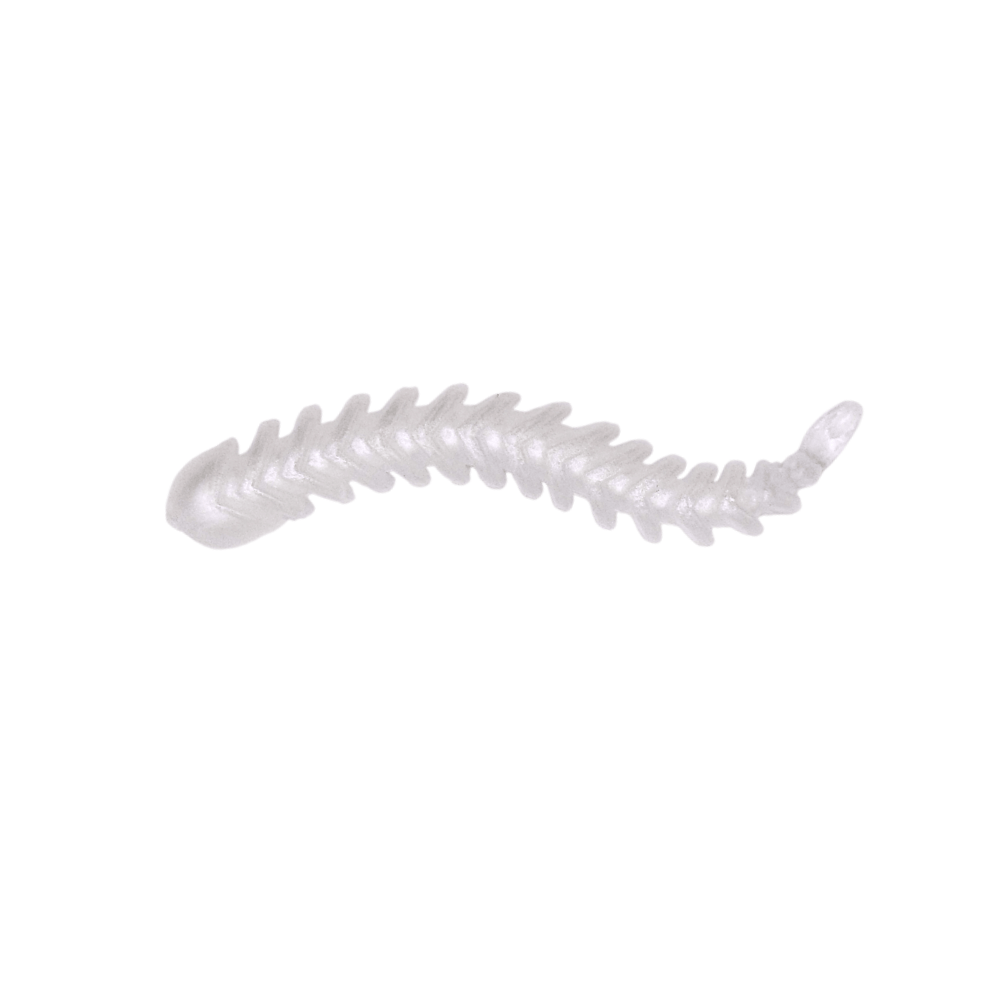Blinkerglück Ribworm 7 cm – Pearl Shimmer