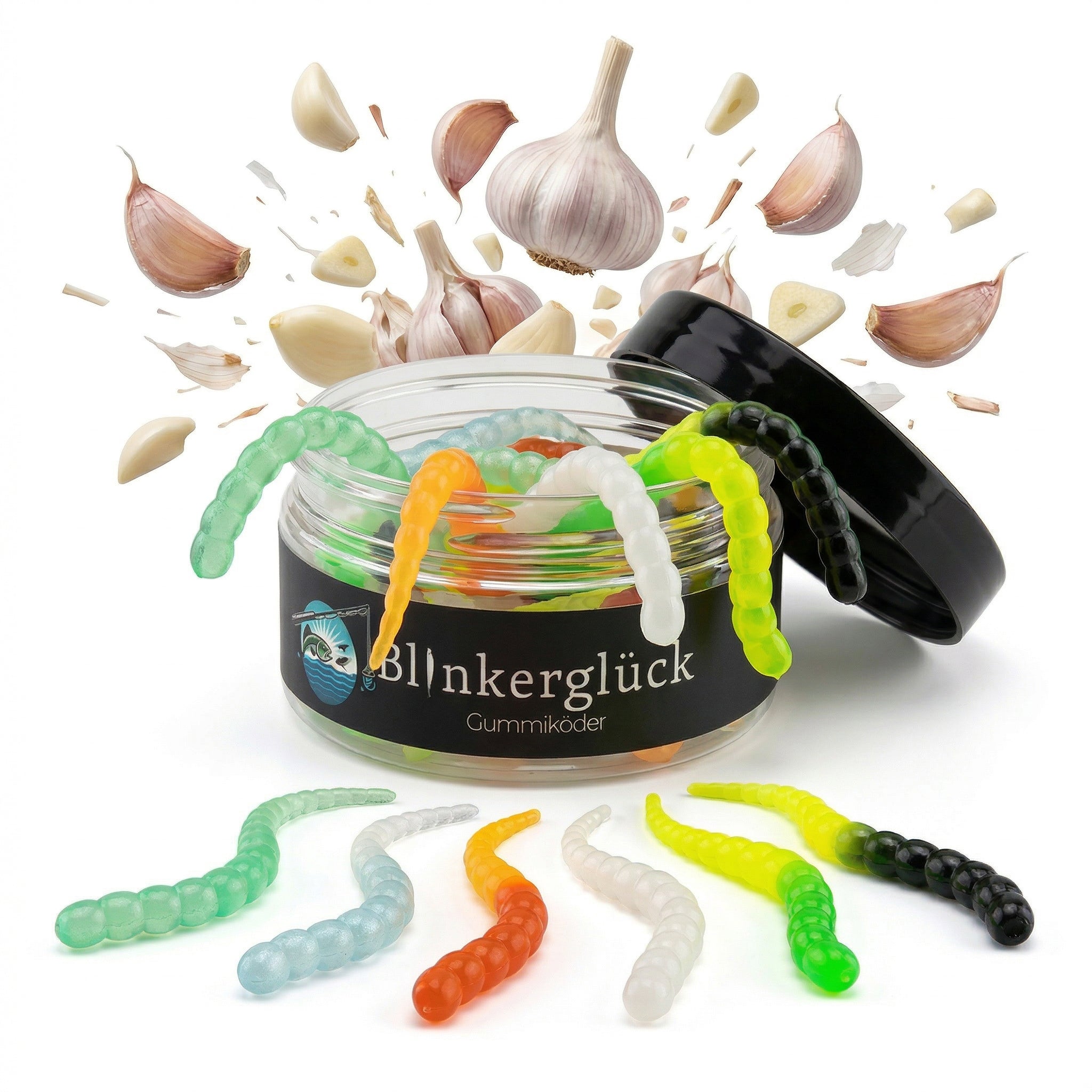 Segworm 8 cm – 12 Stück Farbmix 1 (SWM1)