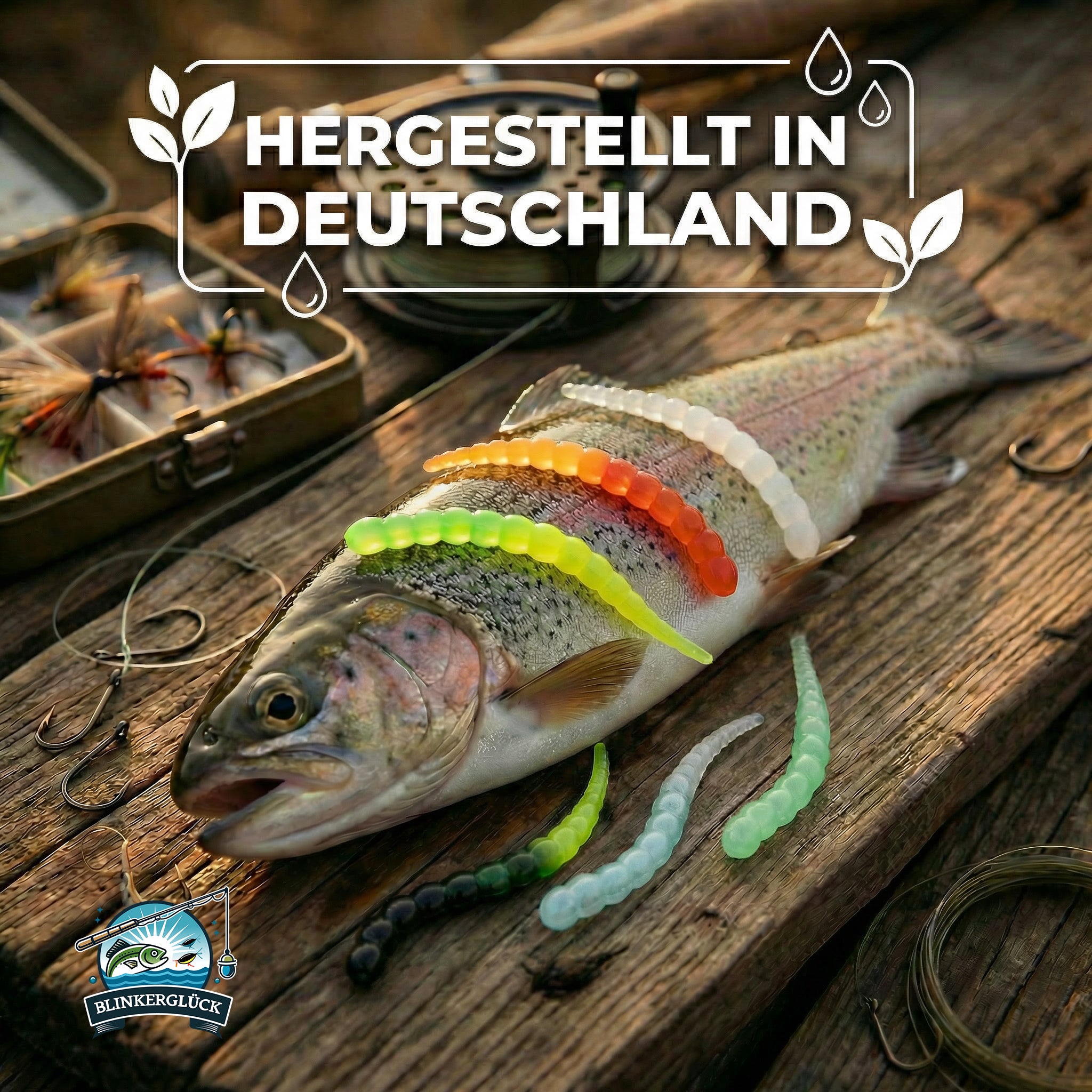 Segworm 8 cm – 12 Stück Farbmix 2 (SWM2)