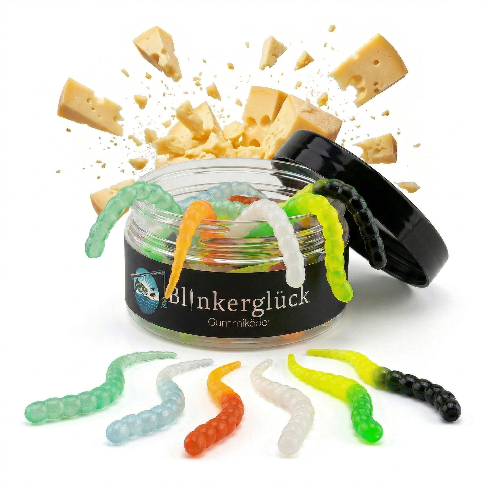 Segworm 8 cm – 12 Stück Farbmix 1 (SWM1)