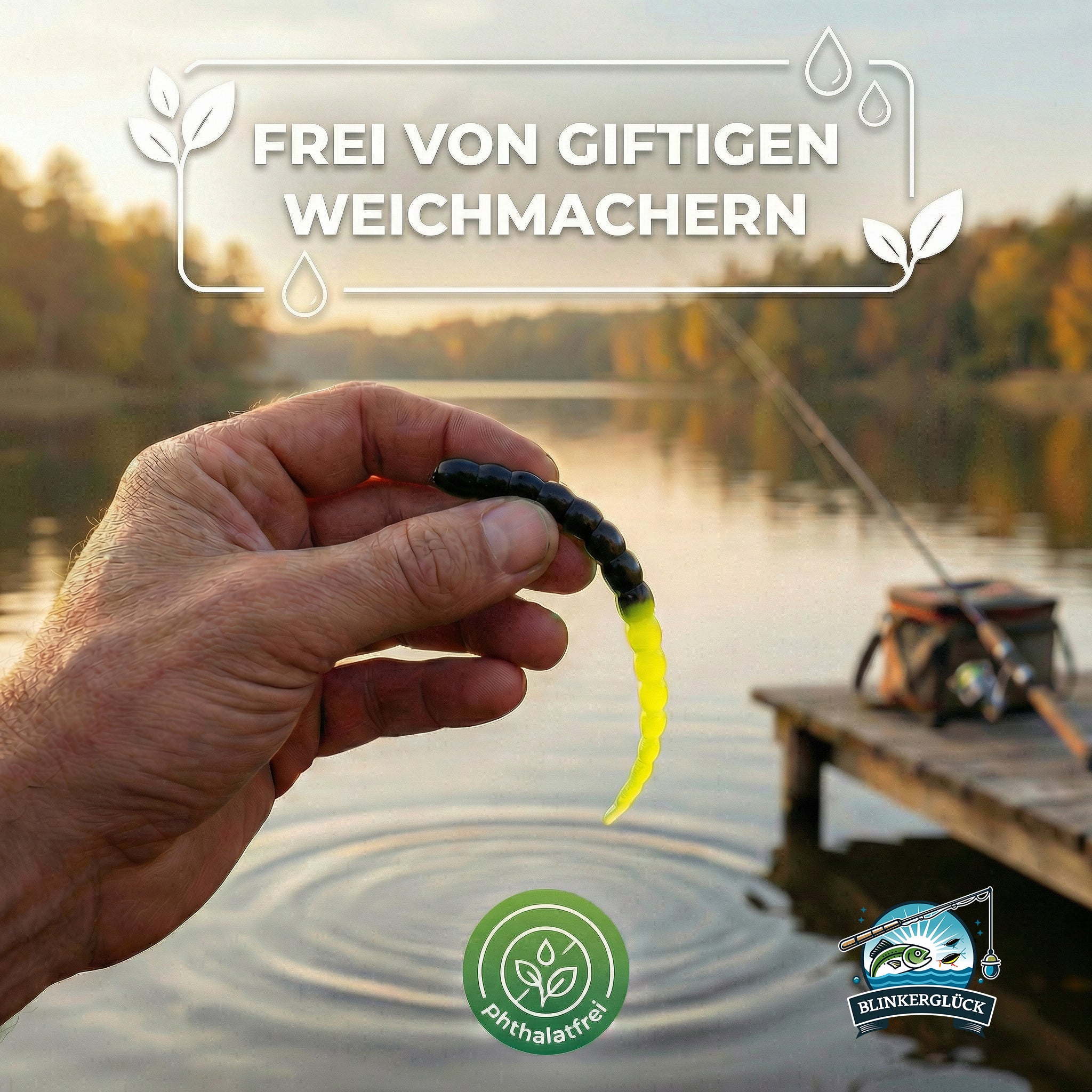 Segworm 8 cm – 12 Stück Farbmix 1 (SWM1)